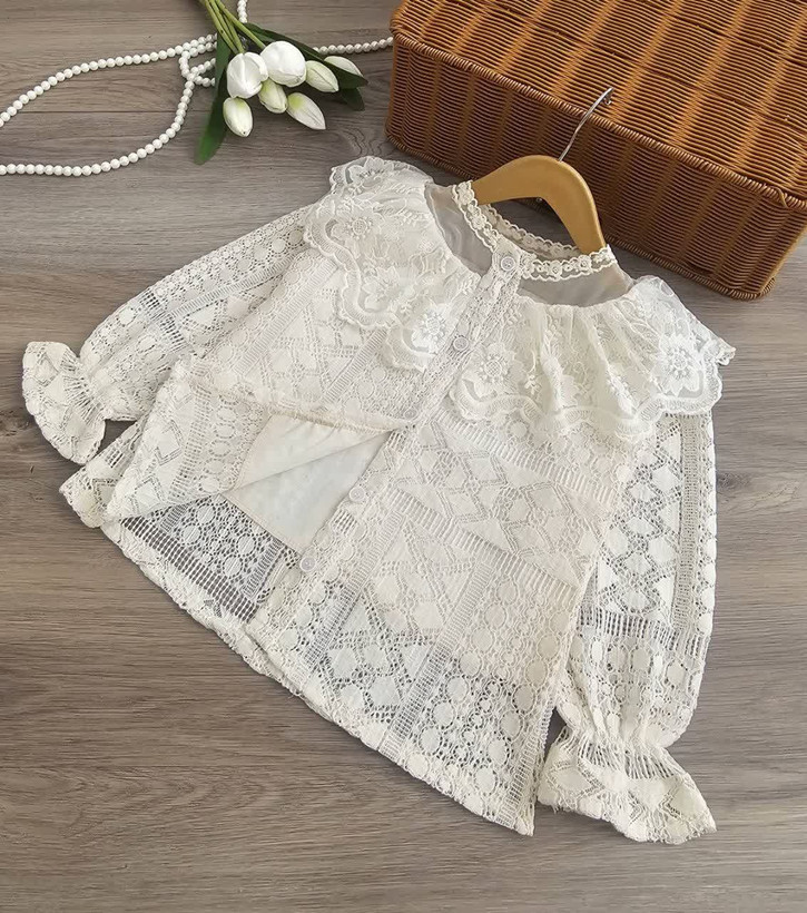 شومیز گیپور مجلسی دخترانه